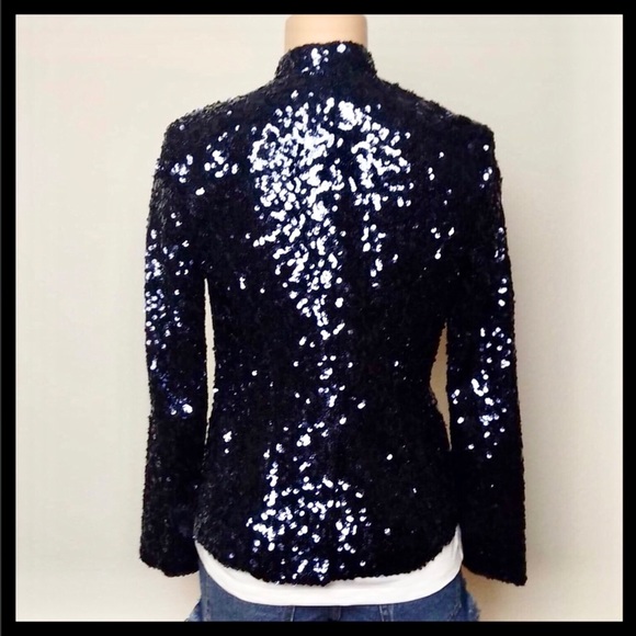 NEW! Victoria's Secret Navy Sequin Jacket - Picture 3 of 4